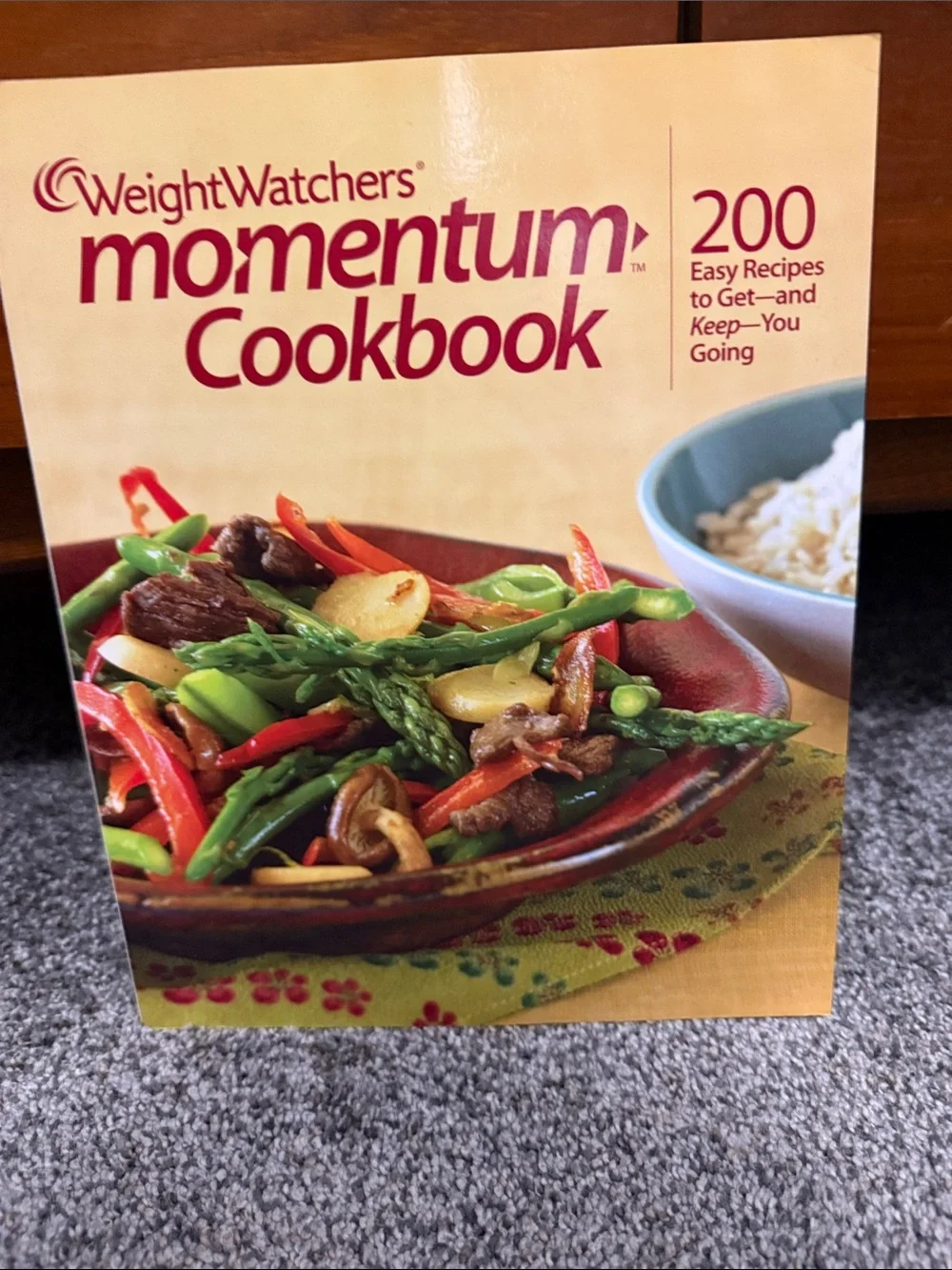 Weight Watchers Momentum Cookbook — Yellow & Red Cover